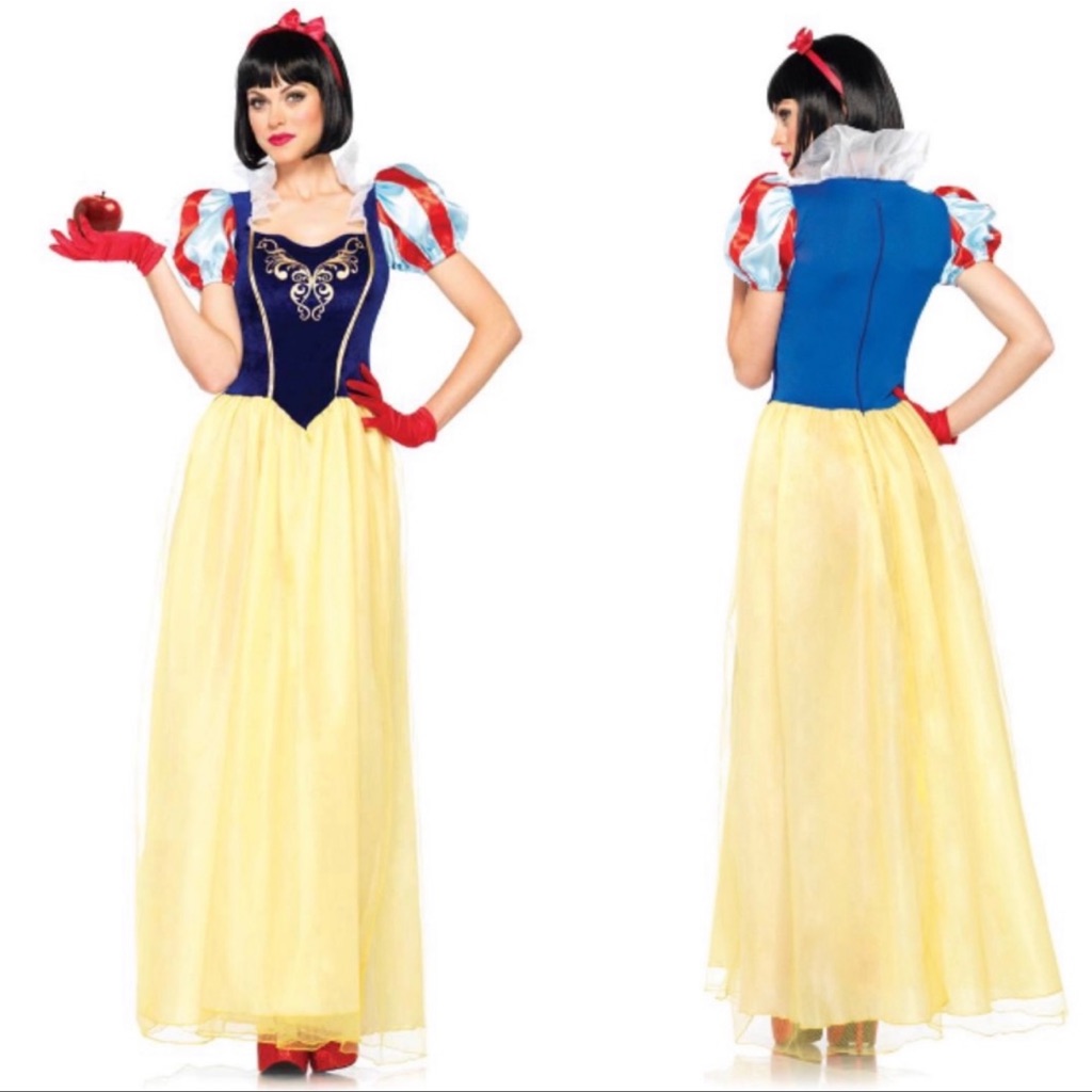 Leg Avenue Disney Princess Snow White Adult Women’s Costume Long Maxi Dress